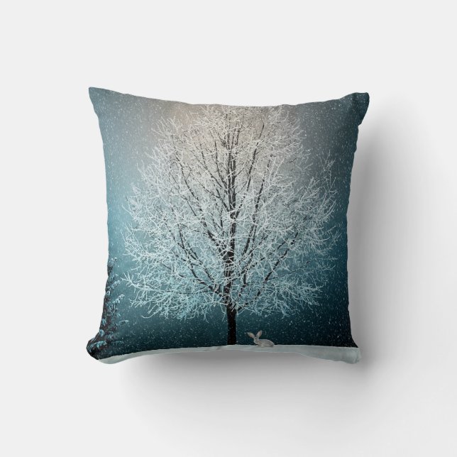 Winter Scene Kussen (Voorkant)