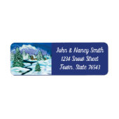 Winter Scene Label (Voorkant)