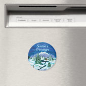 Winter Scene Magnet (Insitu (Vaatwasser))