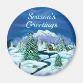 Winter Scene Magnet (Voorkant)