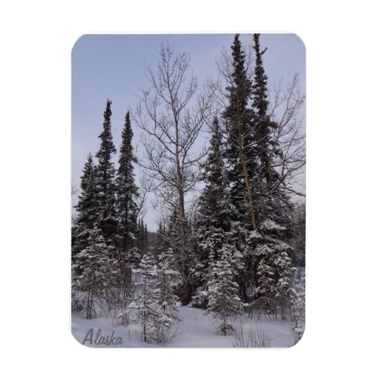 Winter Scene Magnet Magneet (Verticaal)