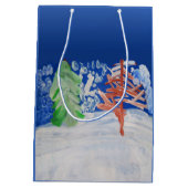 Winter Scene Medium Cadeauzakje (Achterkant)