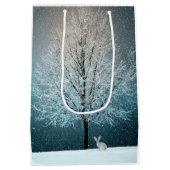 Winter Scene Medium Cadeauzakje (Achterkant)