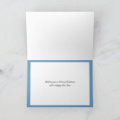 Winter Scene Merry Kerstmis Kaart (Binnen)