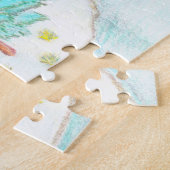 Winter Scene met bergen Jigzaag Puzzle Legpuzzel (Zijkant)