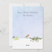 Winter Scene met Deer Religious Kaart (Achterkant)