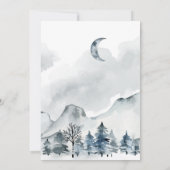 Winter Scene met Wolf kerstfamilie Foto (Achterkant)