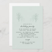 Winter Scene - Moderne uitnodiging voor feestdag (Voorkant / Achterkant)