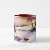 Winter Scene. Mok voor fijne kerstcadeautjes (Midden)