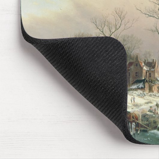 Winter Scene Muismat (Hoek)