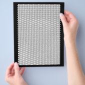 Winter Scene Mystery Kleur Mozaïek Kleurplaat Flyer (Hand)