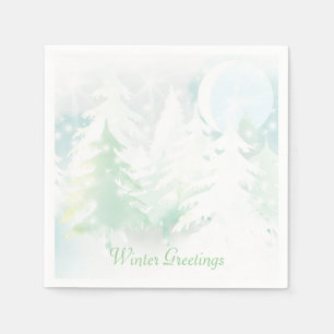 Winter Scene Napkins Servet