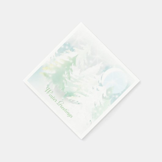 Winter Scene Napkins Servet (Hoek)