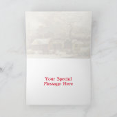 Winter Scene, New Haven, Connecticut Kaart (Binnen)