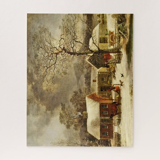 Winter Scene, New Haven, Connecticut Legpuzzel (Verticaal)