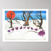 Winter Scene of Make Way for Ducklings Poster (Voorkant)