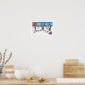 Winter Scene of Make Way for Ducklings Poster (Keuken)