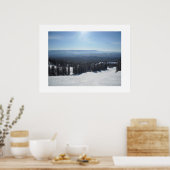 Winter Scene op Big White Poster (Keuken)