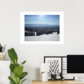 Winter Scene op Big White Poster (Thuiskantoor)