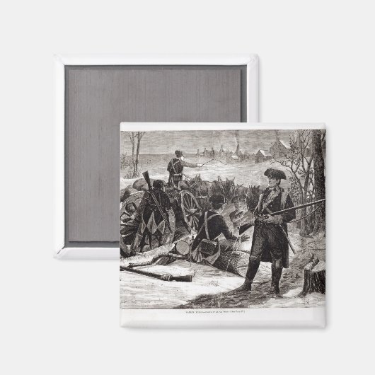 Winter Scene op het continentale landingsterrein Magneet (Voorkant / Achterkant)