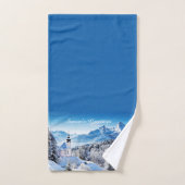 Winter scène op maat handdoek (Handdoek)