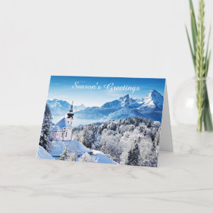 Winter scène op maat kaart