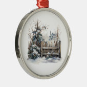 Winter Scene Ornament (Rechts)