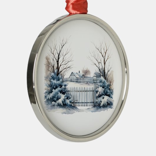 Winter Scene Ornament (Rechts)