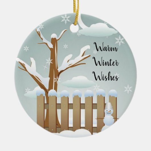 Winter Scene Ornament (Voorkant)