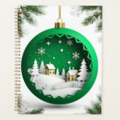 🎁Winter Scene Ornament Kerst Planner Cadeau (Voorkant)