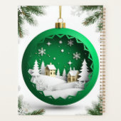 🎁Winter Scene Ornament Kerst Planner Cadeau (Achterkant)
