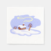 Winter Scene Paper Napkins Servet (Voorkant)