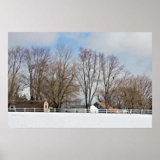 Winter Scene Poster (Voorkant)