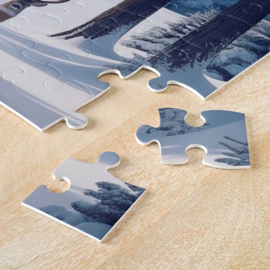 Winter Scene puzzel Legpuzzel (Zijkant)