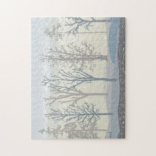 Winter Scene Puzzle Legpuzzel (Verticaal)