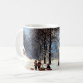  Winter Scene Schilderen Kerstcadeau Koffiemok (Voorkant links)