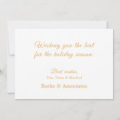 Winter Scene Season Greetings Business Feestdagenkaart (Achterkant)