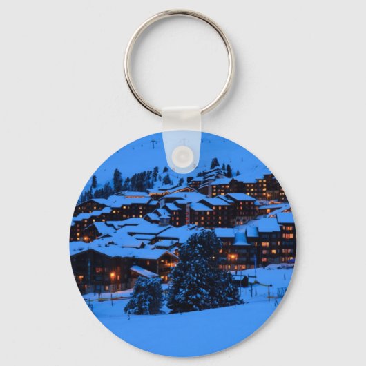 Winter Scene Sleutelhanger (Voorkant)