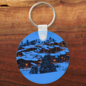 Winter Scene Sleutelhanger (Voorkant)