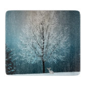 Winter Scene Snijplank (Voorkant)