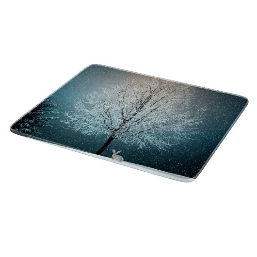 Winter Scene Snijplank (Hoek)