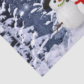 Winter Scène Snowmen Decoupage Tissue Paper Tissuepapier (Detail)