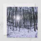 Winter Scene Sunrise and Snow Notitiekaartje (Voorkant)