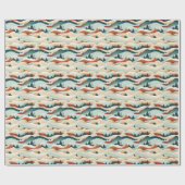  Winter Scene Trees Mountains Snow  Cadeaupapier (Vlak)