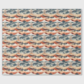  Winter Scene Trees Mountains Snow  Cadeaupapier (Vlak)