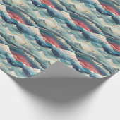  Winter Scene Trees Mountains Snow  Cadeaupapier (Hoek)