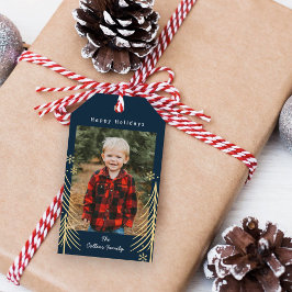 Winter Scene Vakantie Label Kerstcadeau Tags Cadeaulabel