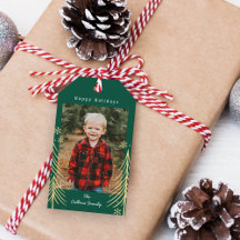 Winter Scene Vakantie Label Kerstcadeau Tags