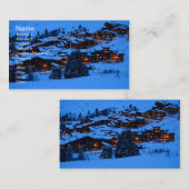 Winter Scene Visitekaartje (Voorkant / Achterkant)