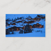 Winter Scene Visitekaartje (Achterkant)